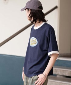 WEGO 【ユニセックス着用ITEM/MLサイズ展開】コンパクトフィットグラフィックリンガーT（SS）