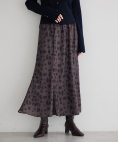 YECCA VECCA アニマル柄プリントマーメイドスカート