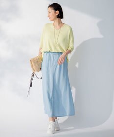 自由区 L 【セット可/洗える】テンセルデニム ロングスカート