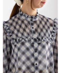 Te chichi パターンアソートシフォンフリルブラウス