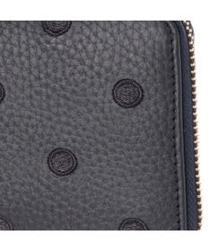 UNBILLION ペルケ perche / 牛革ドット刺繍ラウンド長財布