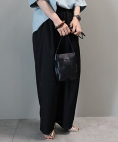 AMERICAN HOLIC イージーケア＋接触冷感ウエストタックワイドパンツ