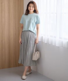 ANY 【ウエストゴム】シャイニーギャザースカート