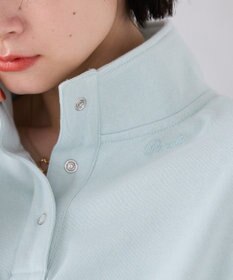 AMERICAN HOLIC 襟付き刺繍入りミニ裏毛プルオーバー