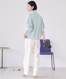 AMERICAN HOLIC 襟付き刺繍入りミニ裏毛プルオーバー