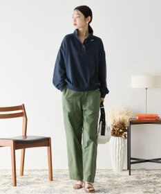 AMERICAN HOLIC 襟付き刺繍入りミニ裏毛プルオーバー