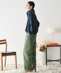 AMERICAN HOLIC 襟付き刺繍入りミニ裏毛プルオーバー