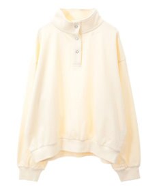 AMERICAN HOLIC 襟付き刺繍入りミニ裏毛プルオーバー