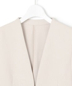 23区 S 【セットアップ対応/洗える】合繊 セットアップ ノーカラー ジャケット