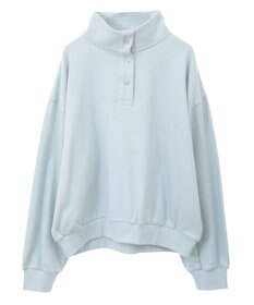 AMERICAN HOLIC 襟付き刺繍入りミニ裏毛プルオーバー