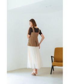 YECCA VECCA リネンライクビスチェベスト