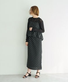 YECCA VECCA ドット柄バルーンキャミワンピース