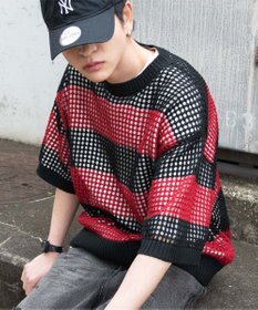 WEGO 【３点SET】アンサンブルメッシュニットプルオーバー（SS）