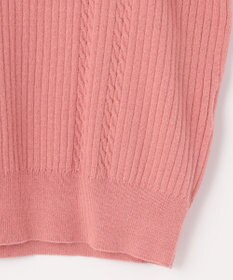 ANY SIS 【CICA加工】ケーブルポイント ニット