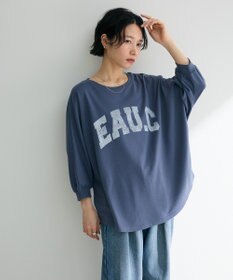 Green Parks ７分袖ミニ裏毛ドルマンロゴプルオーバー