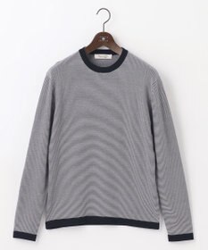 JOSEPH ABBOUD MOUNTAIN 【WEB限定・SPACE/チクチクしない/イージーケア/3シーズン対応】 SNOWYボーダーニットＴシャツ