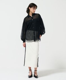 GRACE CONTINENTAL チュールレイヤードシャツ