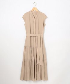 組曲 S 【WEB限定】ギャザーライトデシン ティアードワンピース