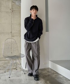 WEGO 【ユニセックス着用ITEM】ミラノリブハーフジッププルオーバー