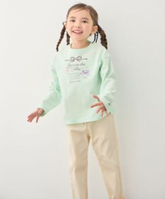 ANY KIDS 【綿100%】ロゴプリント 長袖Tシャツ