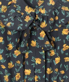 組曲 カッティングローズプリント ワンピース