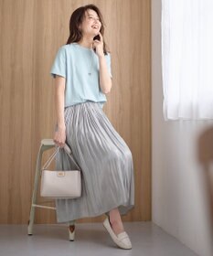 ANY 【ウエストゴム】シャイニーギャザースカート