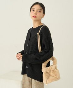 earth music&ecology アンチピリングケーブルカーディガン