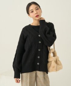 earth music&ecology アンチピリングケーブルカーディガン