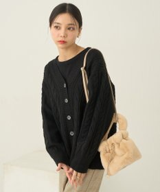 earth music&ecology アンチピリングケーブルカーディガン