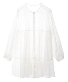 AMERICAN HOLIC シアーティアードロングブラウス