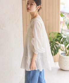 AMERICAN HOLIC シアーティアードロングブラウス