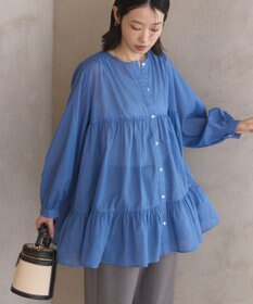 AMERICAN HOLIC シアーティアードロングブラウス