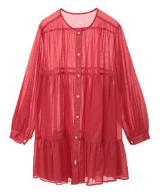 AMERICAN HOLIC シアーティアードロングブラウス