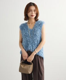 Green Parks フェザーヤーンニットベスト