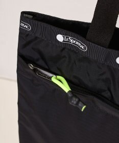 LeSportsac MSGM LG EMERALD TOTE/ロゴトートブラック