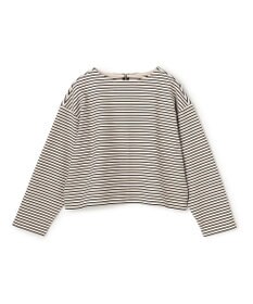 UNFILO L ハイツイストスムース バックZIP ボーダートップス