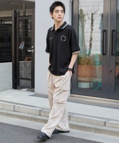 WEGO 【ユニセックス着用ITEM/MLサイズ展開】ワッフルラインポロ