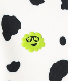 PW CIRCULUS 【WOMEN】スノーレオパード裏フリースモックネックT