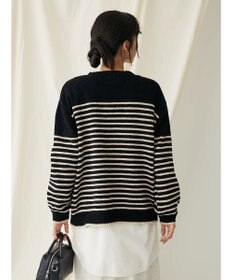 CRAFT STANDARD BOUTIQUE 洗えるモールニットボーダープルオーバー