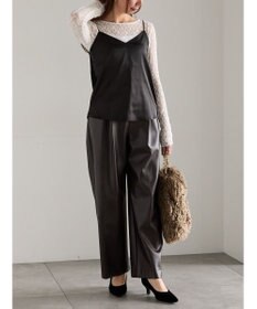 Te chichi 前後2WAYサテン&スムースキャミソール