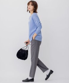 23区 【WEB限定】カシミヤブレンドバルキー Vネック ニット