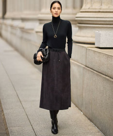 自由区 L 【17号サイズまで展開・SHIHOさん着用】ソフトコーデュロイ スカート