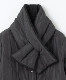 ANY L 【マフラー付き】キルトリバーシブルコート