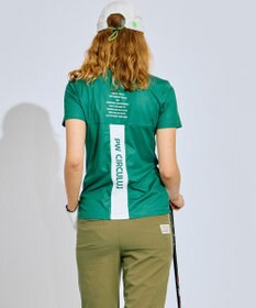 PW CIRCULUS 【吸水速乾 / UV遮蔽率96.3% UVカット / ストレッチ】【WOMEN】メッシュコンビモックネックT ゴルフウェア レディース