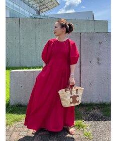 Green Parks ボリューム袖ロングワンピース