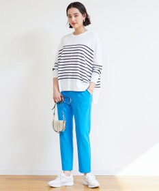 UNFILO 【抗菌防臭】スタイルアップニット　クルーネック