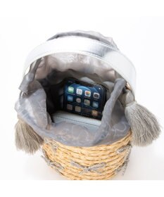 UNBILLION カカトゥ kakatoo / リボンチャームラフィアバッグ