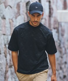 ZERO HALLIBURTON カモフラージュ柄 ジャガードモックネックシャツ ZHG-A4A 2a 82852 ゴルフウェア