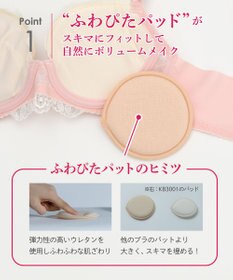 Wing 【スキマフィットブラ】　すきまを埋めてボリュームアップ　ふわふわもちもち触感　ウイング／ワコール　KB2362