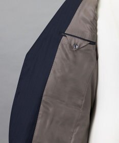 GOTAIRIKU シワになりにくい【御幸毛織/みゆきけおり】Superio160 スーツ_ネイビーストライプ